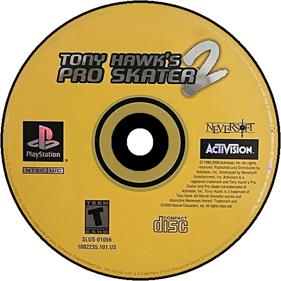 Tony Hawk's Pro Skater 2 - Disc (North America) - 600x600