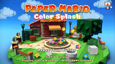 Paper Mario: Color Splash - Screenshot - Game Title (North America) - 1280x720
