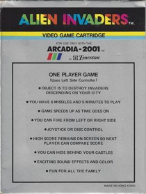 Alien Invaders - Box - Back (North America) - 1703x2272