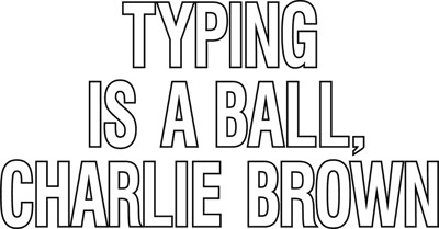 Typing is a Ball, Charlie Brown - Clear Logo (North America) - 2400x1255