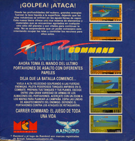 Carrier Command - Box - Back (Spain) - 507x529