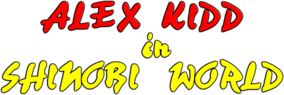 Alex Kidd in Shinobi World - Clear Logo (World) - 3611x1216