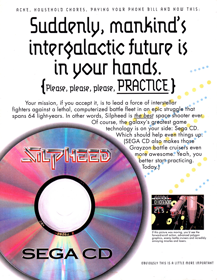 Silpheed - Advertisement Flyer - Front (North America) - 1625x2100