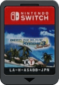 Dead or Alive: Xtreme 3: Scarlet - Cart - Front (Japan) - 214x308