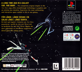 Star Wars: Rebel Assault II: The Hidden Empire - Box - Back (Europe) - 1568x1394