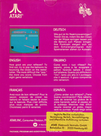 Circus Atari - Box - Back (Europe) - 600x809