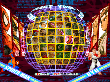 Marvel vs. Capcom 2 - Screenshot - Game Select (North America) - 640x480