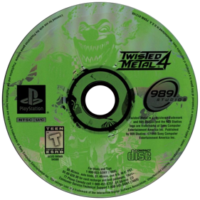 Twisted Metal 4 - Disc (North America) - 600x600