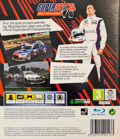 Superstars V8 Racing: Next Challenge - Box - Back (Europe) - 928x1080