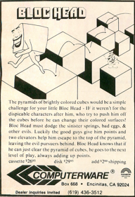 Bloc Head - Advertisement Flyer - Front (World) - 621x908