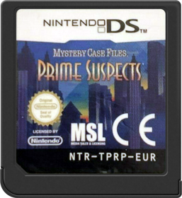 Mystery Case Files: Prime Suspects - Cart - Front (Europe) - 517x564