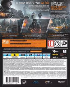 Tom Clancy's The Division - Box - Back (Europe) - 643x800
