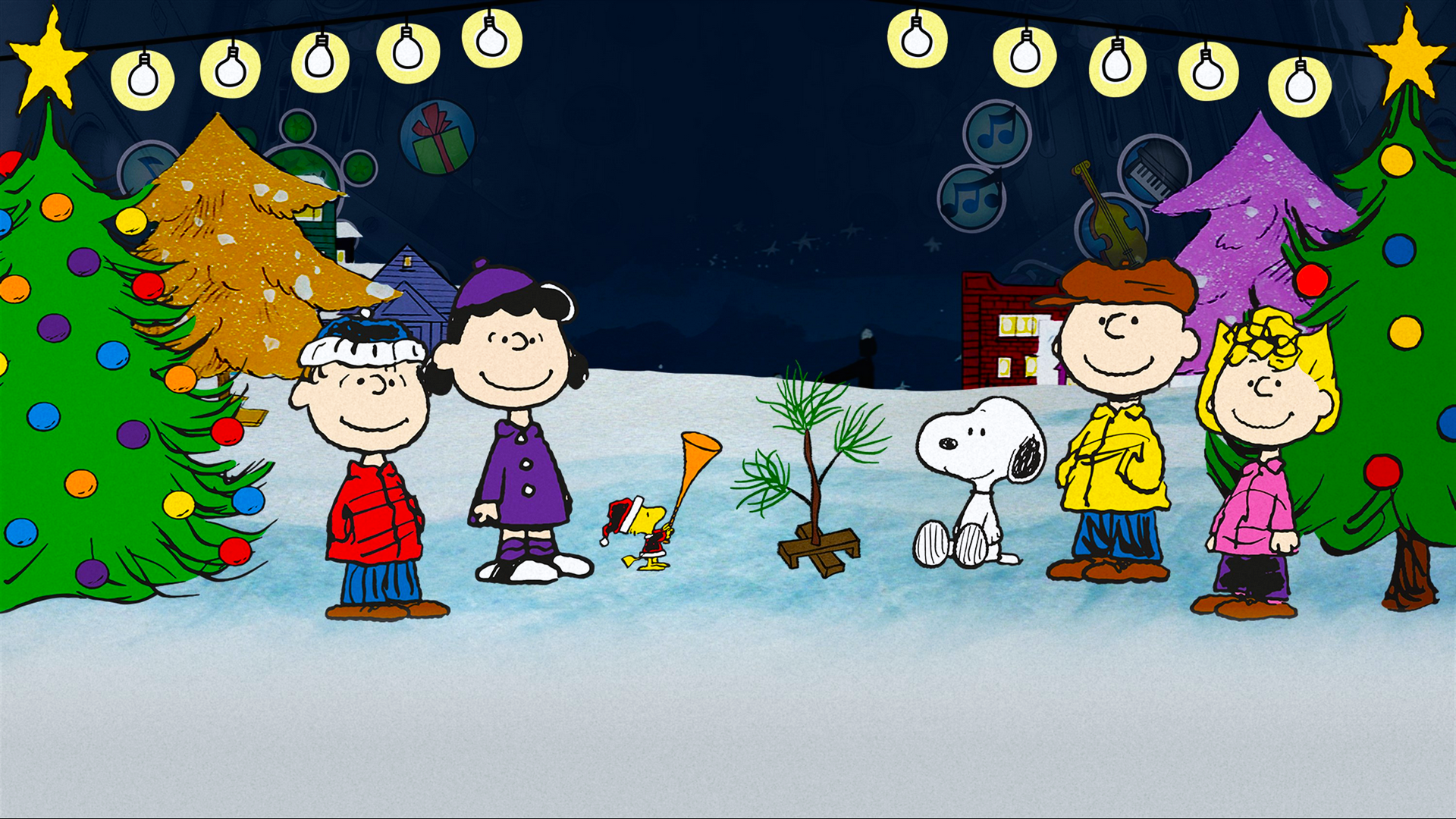 Illustration of A Charlie Brown Christmas Pinball