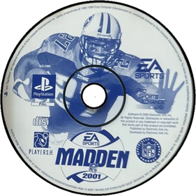 Madden NFL 2001 - Disc (Europe) - 600x600