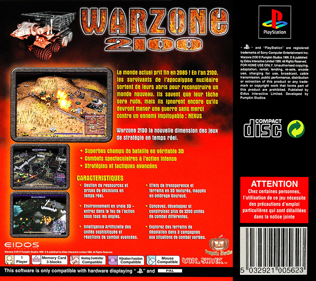 Warzone 2100 - Box - Back (France) - 765x680