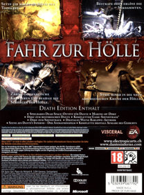 Dante's Inferno - Box - Back (Germany) - 545x736