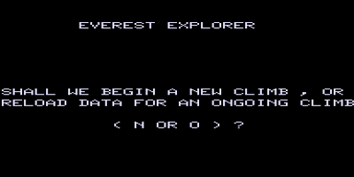 Everest Explorer - Screenshot - Game Select (North America) - 384x192