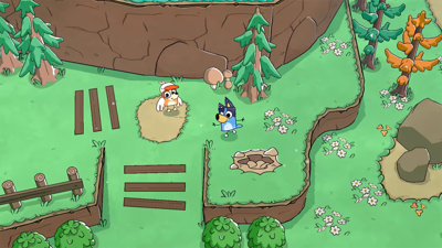 Bluey's Quest for the Gold Pen - Screenshot - Gameplay (World) - 1800x1013