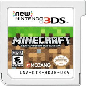 Minecraft: New Nintendo 3DS Edition - Cart - Front (World) - 500x500