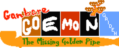 Ganbare Goemon Gaiden: Kieta Ougon Kiseru - Clear Logo (World) - 196x79