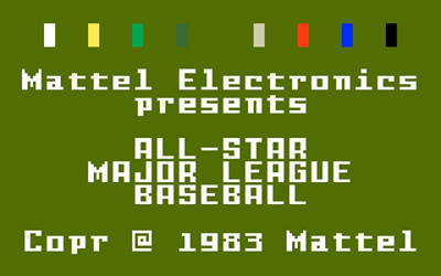 World Championship Baseball - Screenshot - Game Title (North America) - 320x200