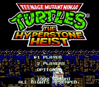Teenage Mutant Ninja Turtles: The Hyperstone Heist - Screenshot - Game Select (North America) - 512x448
