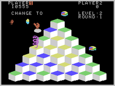 Q*bert - Screenshot - Gameplay (World) - 256x192