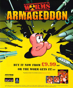 Worms Armageddon - Advertisement Flyer - Front (United Kingdom) - 1834x2200