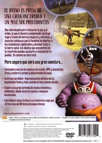 Dark Cloud - Box - Back (Spain) - 483x680