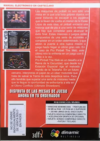 Pro Pinball: The Web - Box - Back (Spain) - 318x444