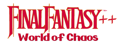 Final Fantasy ++ World of Chaos - Clear Logo (World) - 1520x548