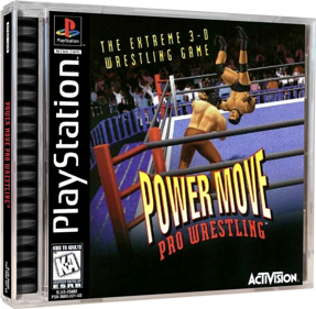 Power Move Pro Wrestling - Box - 3D (North America) - 1227x1200