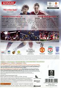 PES 2010: Pro Evolution Soccer - Box - Back (Europe) - 556x800