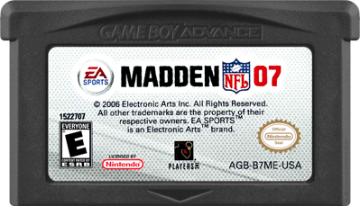 Madden NFL 07 - Cart - Front (North America) - 1000x574
