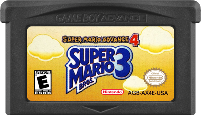 Super Mario Advance 4: Super Mario Bros. 3 - Cart - Front (North America) - 1000x574