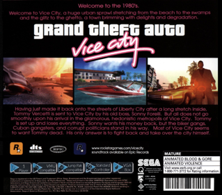 Grand Theft Auto: Vice City - Box - Back - Reconstructed (World) - 1737x1530