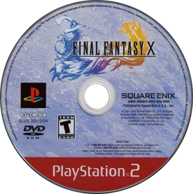 Final Fantasy X - Disc (North America) - 769x772