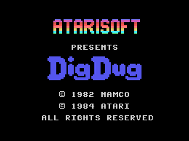 Dig Dug - Screenshot - Game Title (North America) - 256x192