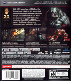 DOOM 3: BFG Edition - Box - Back (North America) - 640x727