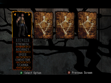 Hunter: The Reckoning - Screenshot - Game Select (World) - 640x480