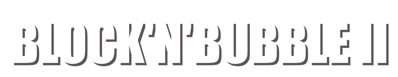 Block'n'Bubble II - Clear Logo (World) - 2065x400