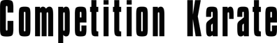 Competition Karate - Clear Logo (North America) - 2400x376