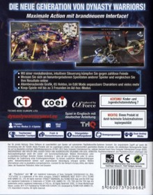 Dynasty Warriors Next - Box - Back (Germany) - 383x488