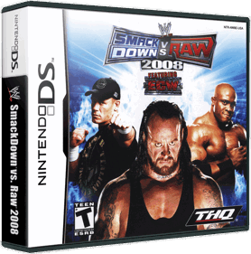WWE SmackDown vs. Raw 2008 - Box - 3D (North America) - 867x876