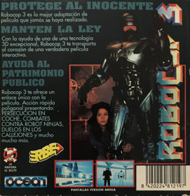 RoboCop 3 - Box - Back (Spain) - 1131x1170