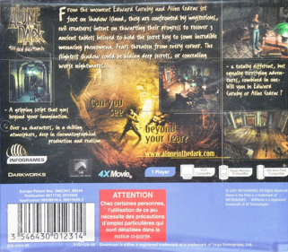 Alone in the Dark: The New Nightmare - Box - Back (Europe) - 1200x1050