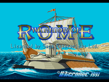 Warrior of Rome - Screenshot - Game Title (North America) - 320x240