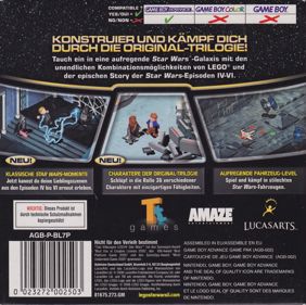 LEGO Star Wars II: The Original Trilogy - Box - Back (Germany) - 803x800