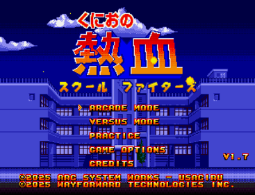 Kunio No Nekketsu: School Fighters - Screenshot - Game Title (World) - 1411x1080