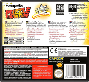 Neopets Puzzle Adventure - Box - Back - Reconstructed (Europe) - 774x708
